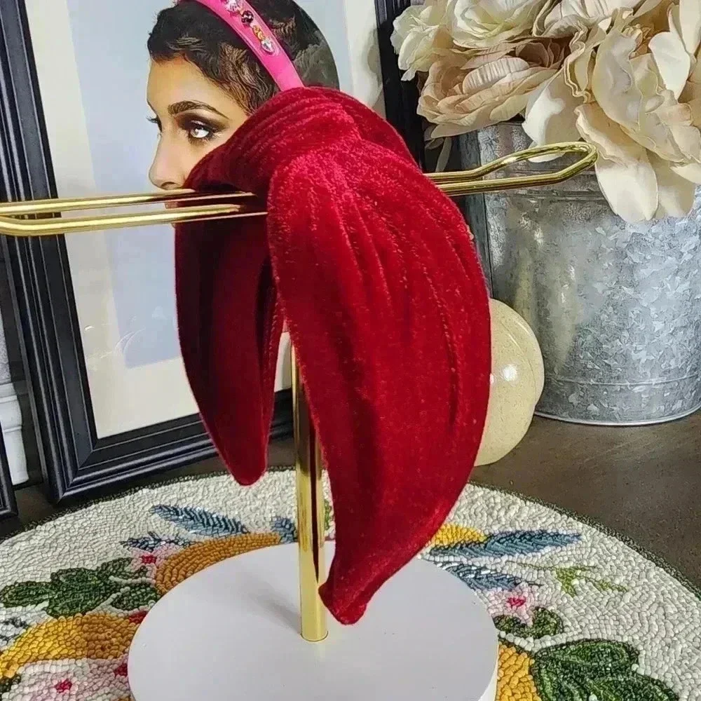 🆕️Velvet Burgundy Headband